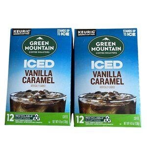 Green Mountain Iced Vanilla Caramel Coffee Pods 24 Ct  k-cups